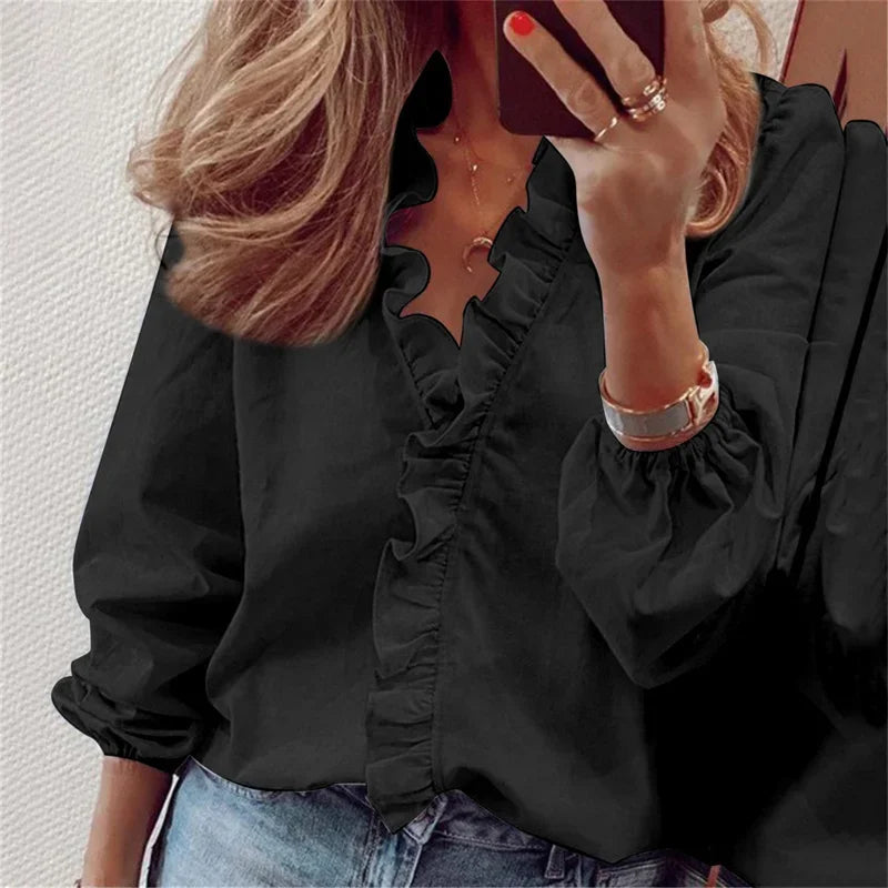 Emma | Feminine Blouse with Playful Ruffles