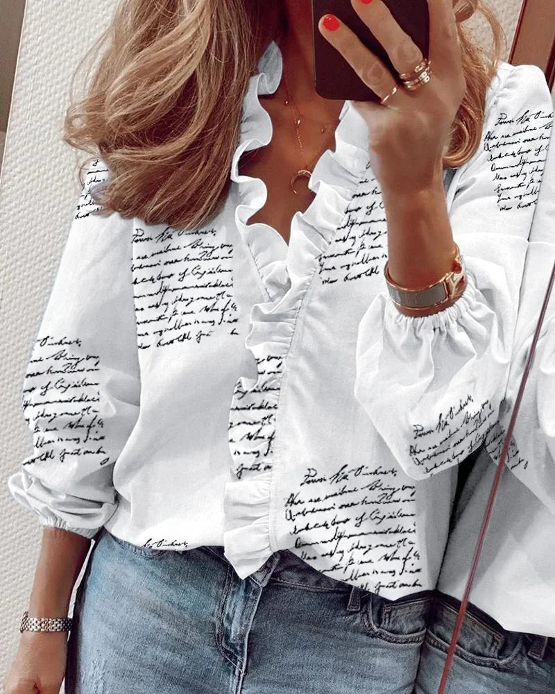 Emma | Feminine Blouse with Playful Ruffles