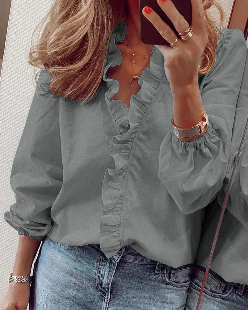 Emma | Feminine Blouse with Playful Ruffles