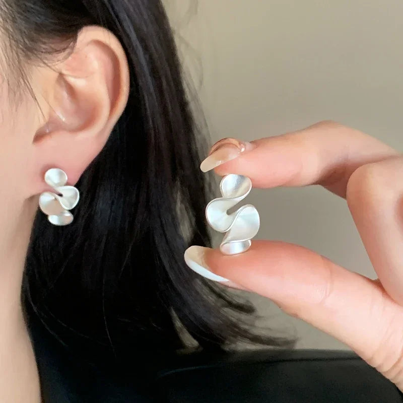 18K Gold & Silver Earrings