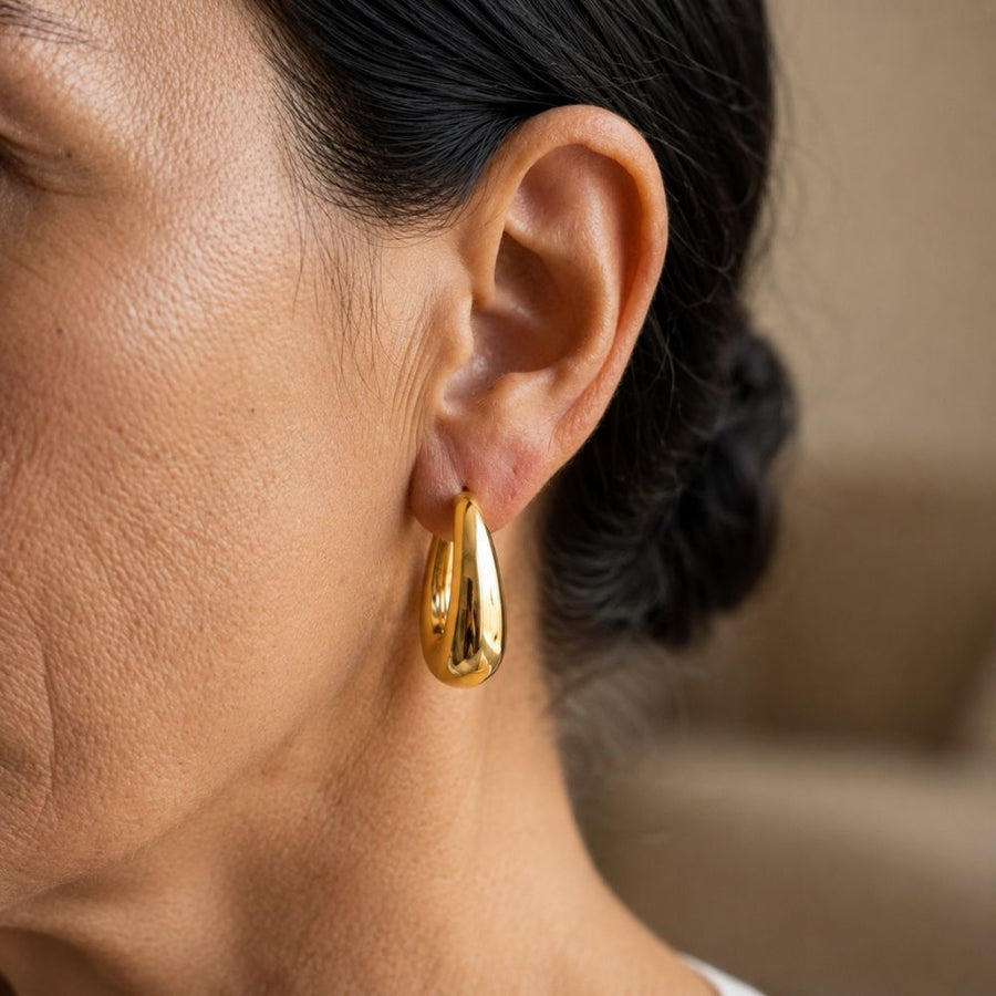 Classic Golden Hoop Earrings