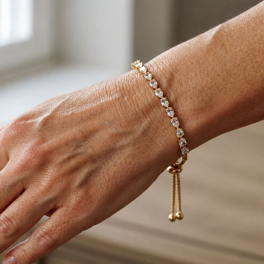 Adjustable Geometric Stones Bracelet