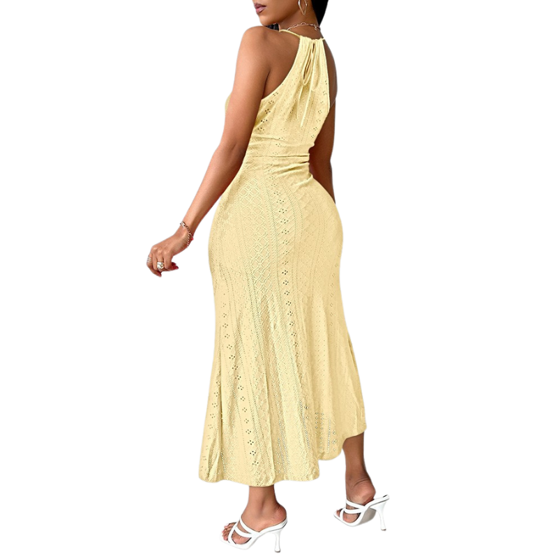 CALLIOPE™ – Chic Halter Neck Sleeveless Maxi Dress