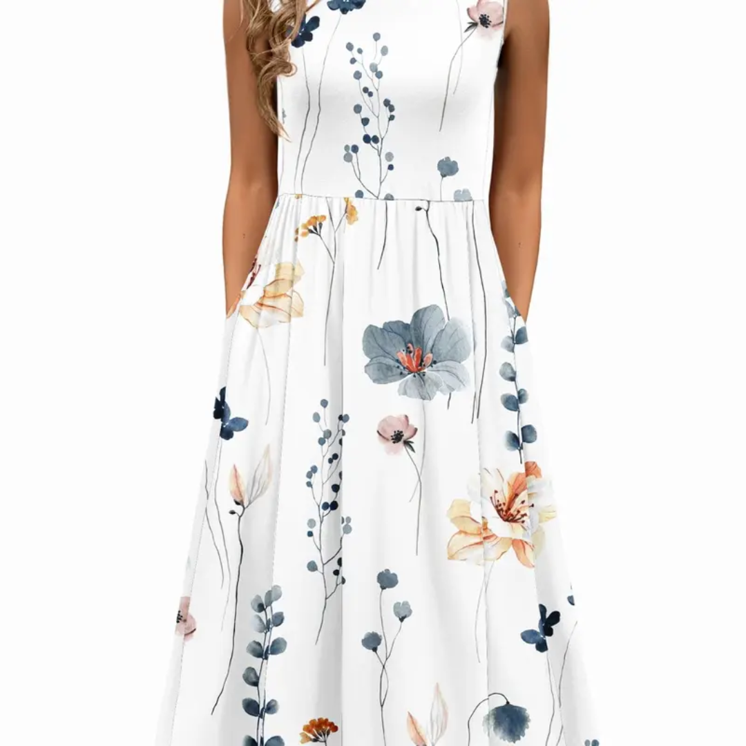 WREN™ – Breezy Floral Pocket Midi Dress