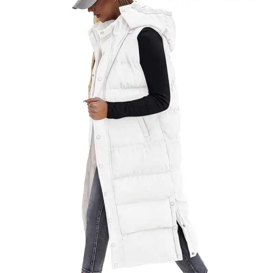 BRYNN™ – Quilted Hooded Zip-Up Puffer Vest