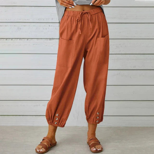 Lena | High Waist Relaxed Pants