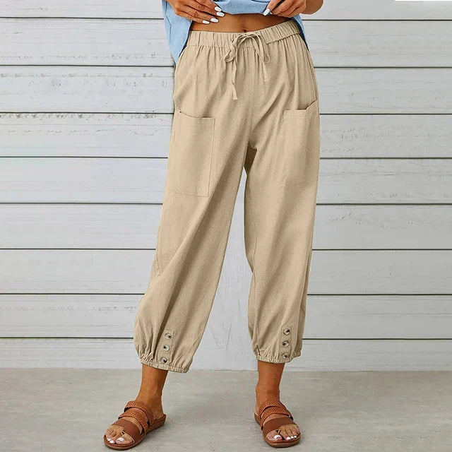 Lena | High Waist Relaxed Pants