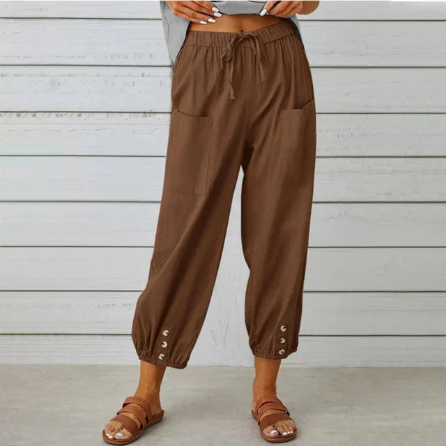 Lena | High Waist Relaxed Pants