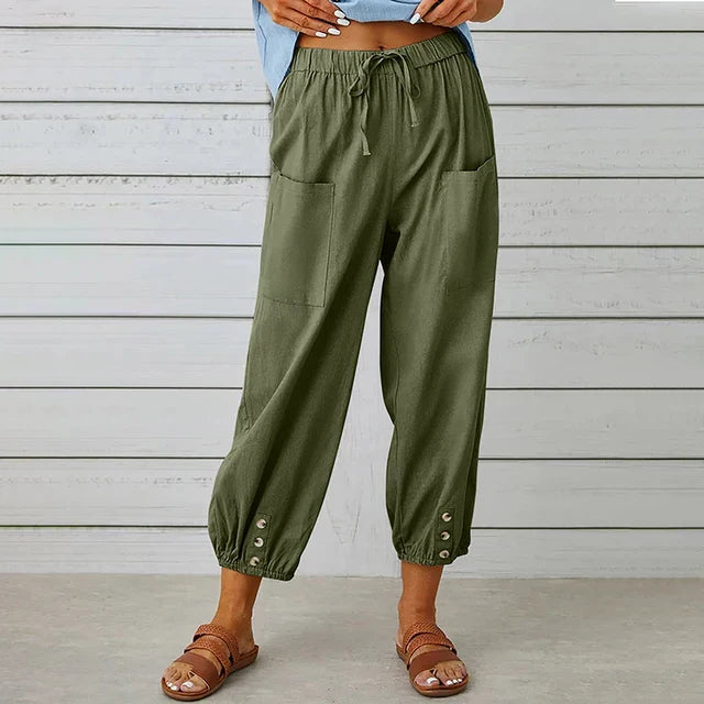 Lena | High Waist Relaxed Pants
