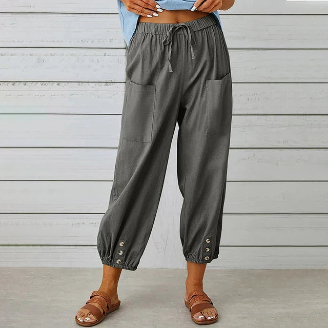 Lena | High Waist Relaxed Pants