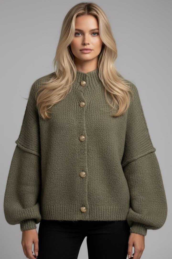 Aveline Braided Cable Knit Cardigan