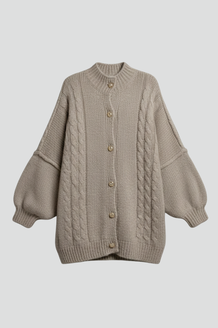 Aveline Braided Cable Knit Cardigan