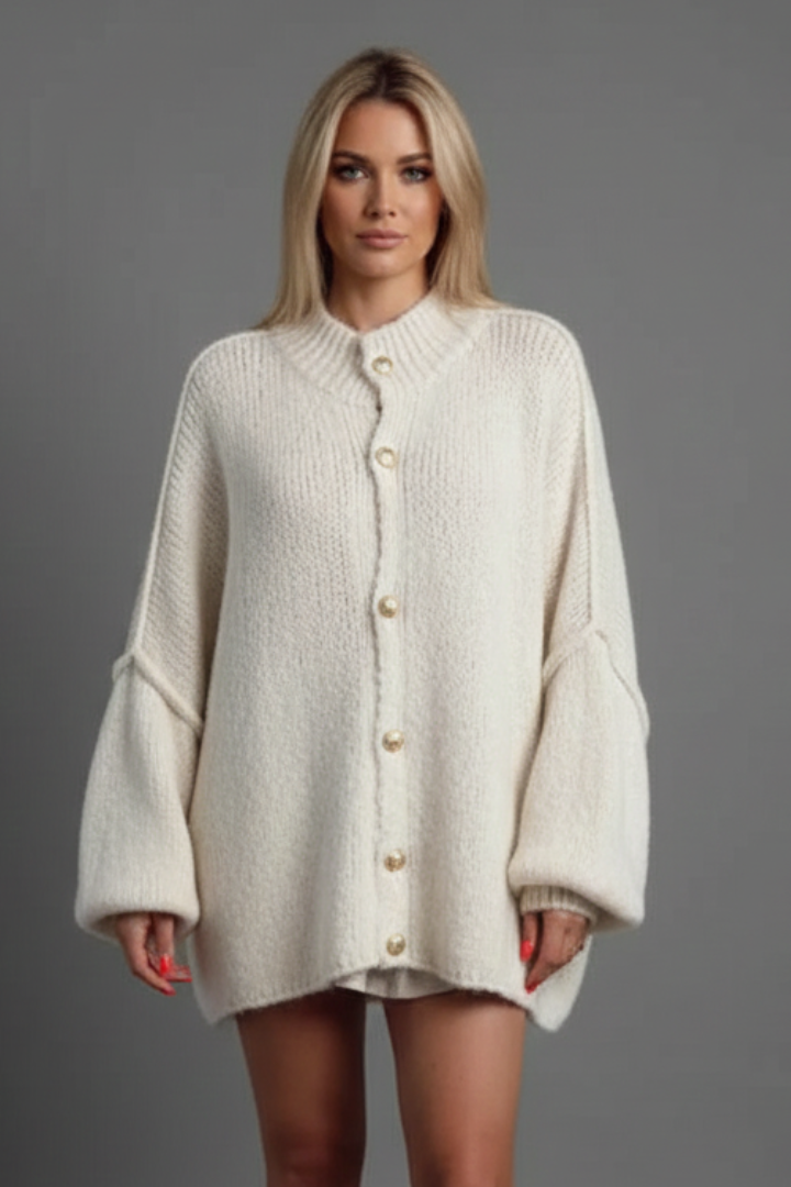 Aveline Braided Cable Knit Cardigan
