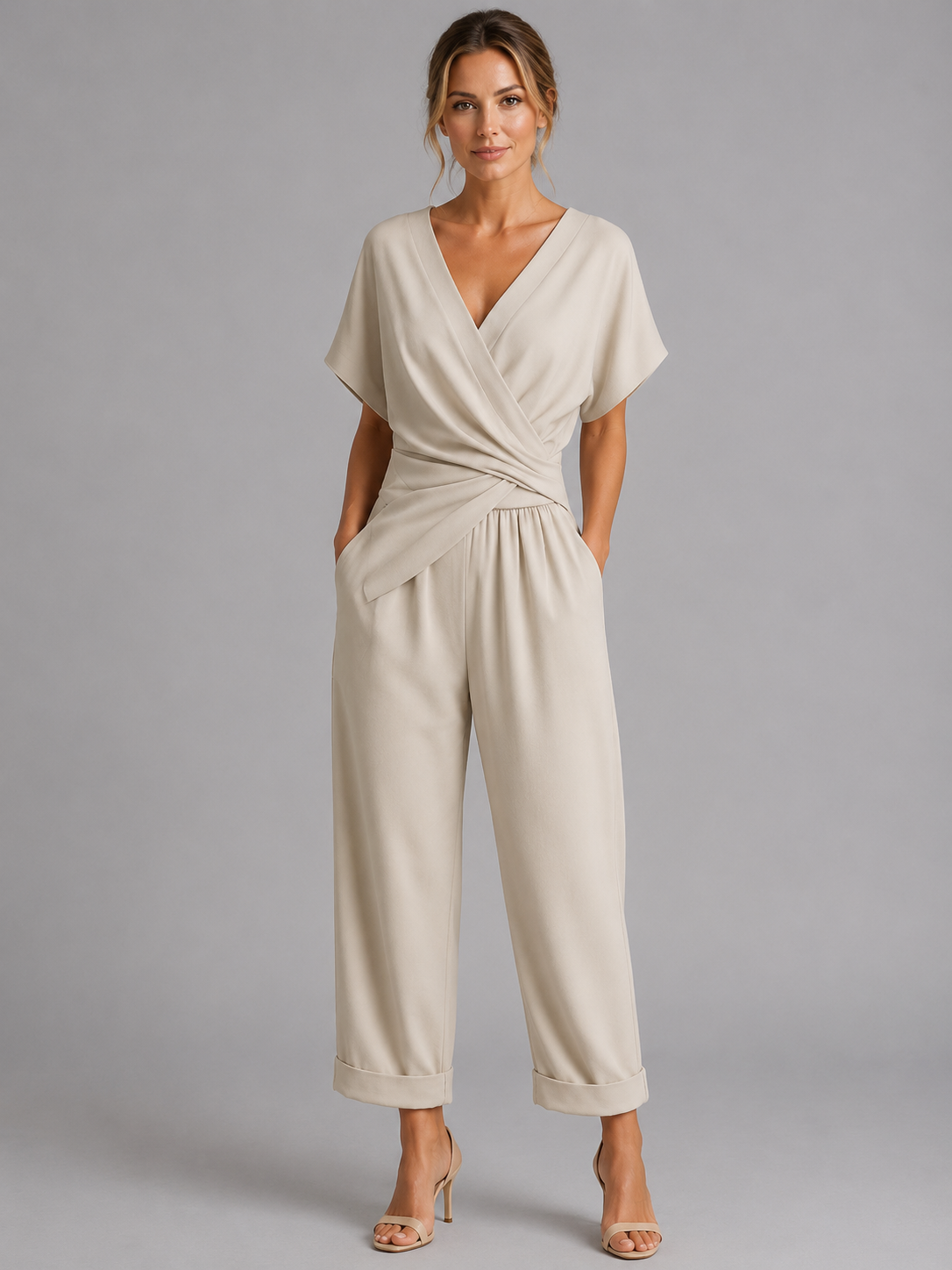 Ines | Wrap Front Cropped Co-Ord Set