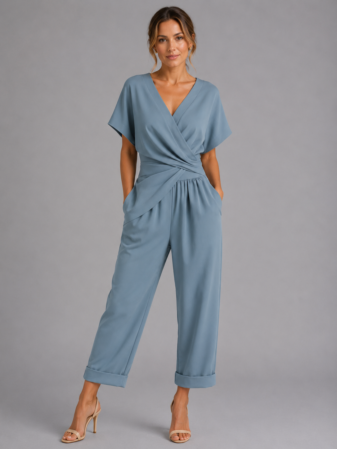 Ines | Wrap Front Cropped Co-Ord Set