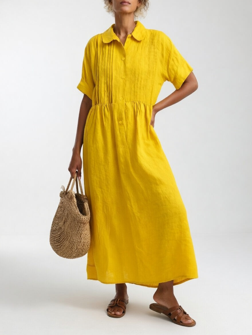 Lysandra™ | Flowing Summer Shirt Dress