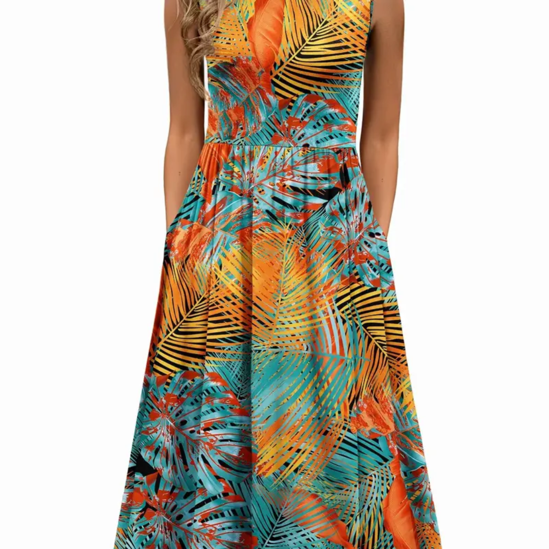 WREN™ – Breezy Floral Pocket Midi Dress