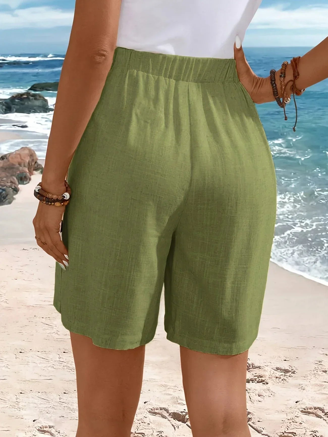 Whitney | Comfortable Shorts With Buttons