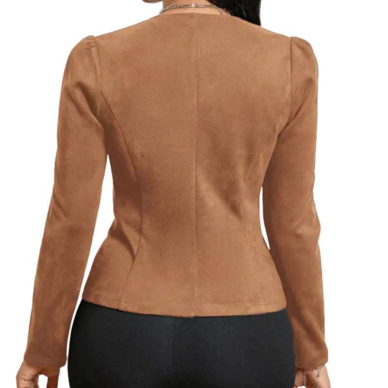 KYREE™ – Sophisticated Puff Shoulder Blazer