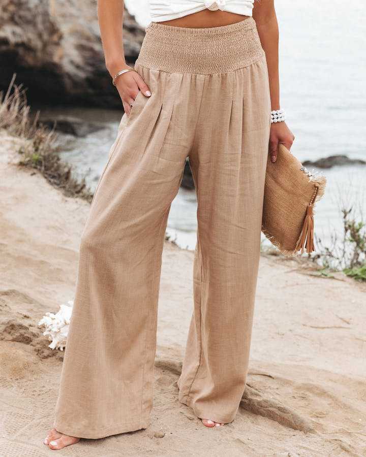 Susanne | Flowing Beach Pants with Wide Legs