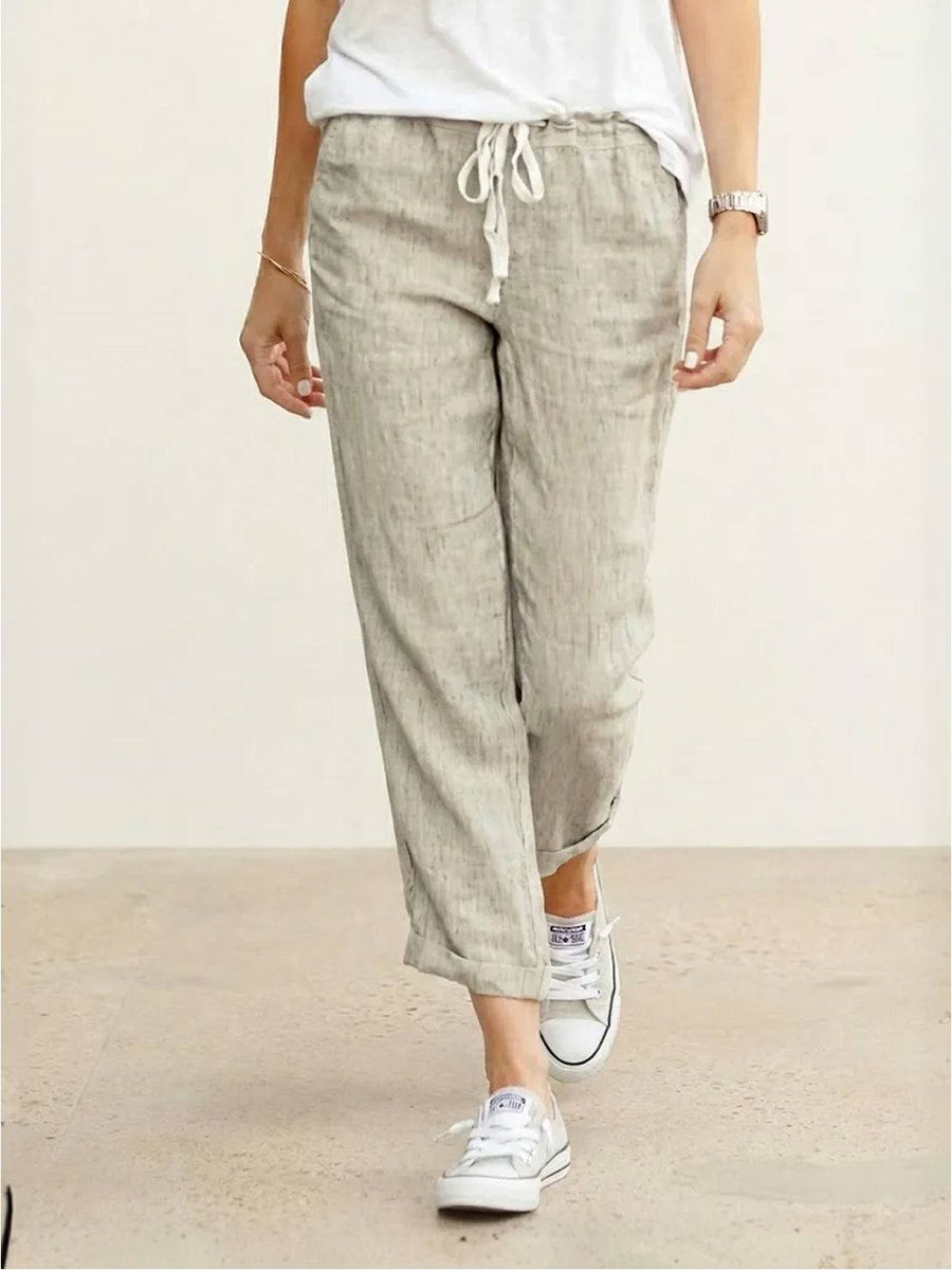 Harper | Women's Casual Drawstring Straight-Leg Casual Pants