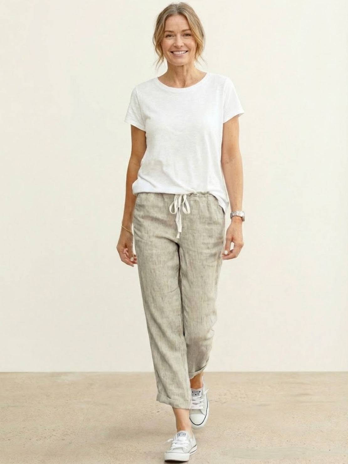 Harper | Women's Casual Drawstring Straight-Leg Casual Pants