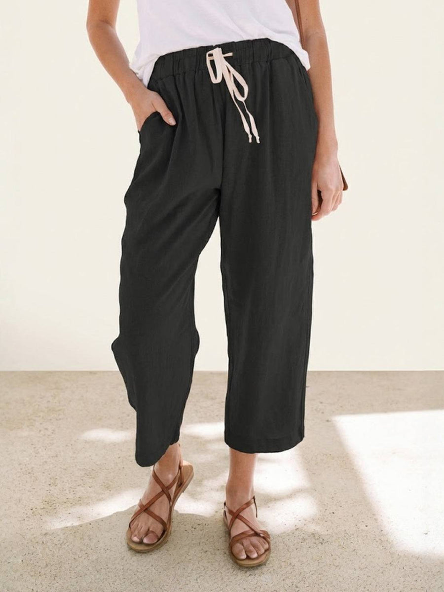 Harper | Women's Casual Drawstring Straight-Leg Casual Pants