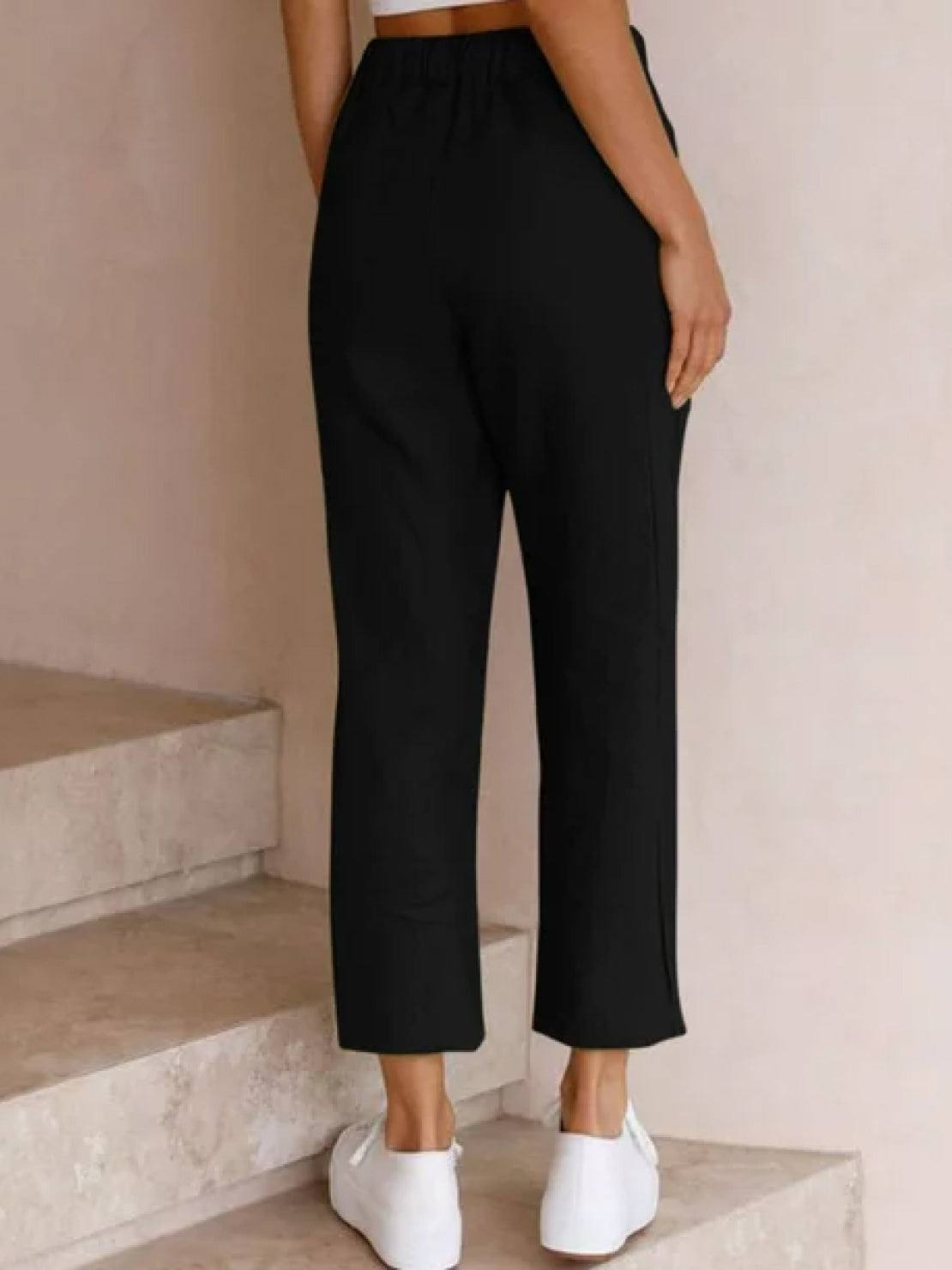 Harper | Women's Casual Drawstring Straight-Leg Casual Pants