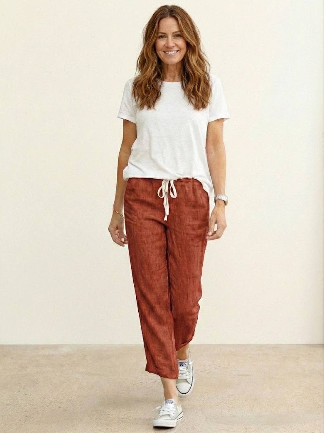 Harper | Women's Casual Drawstring Straight-Leg Casual Pants