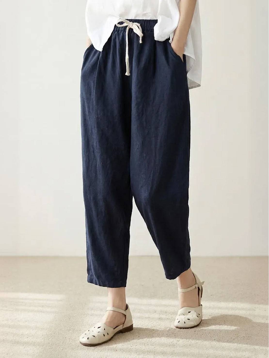 Harper | Women's Casual Drawstring Straight-Leg Casual Pants