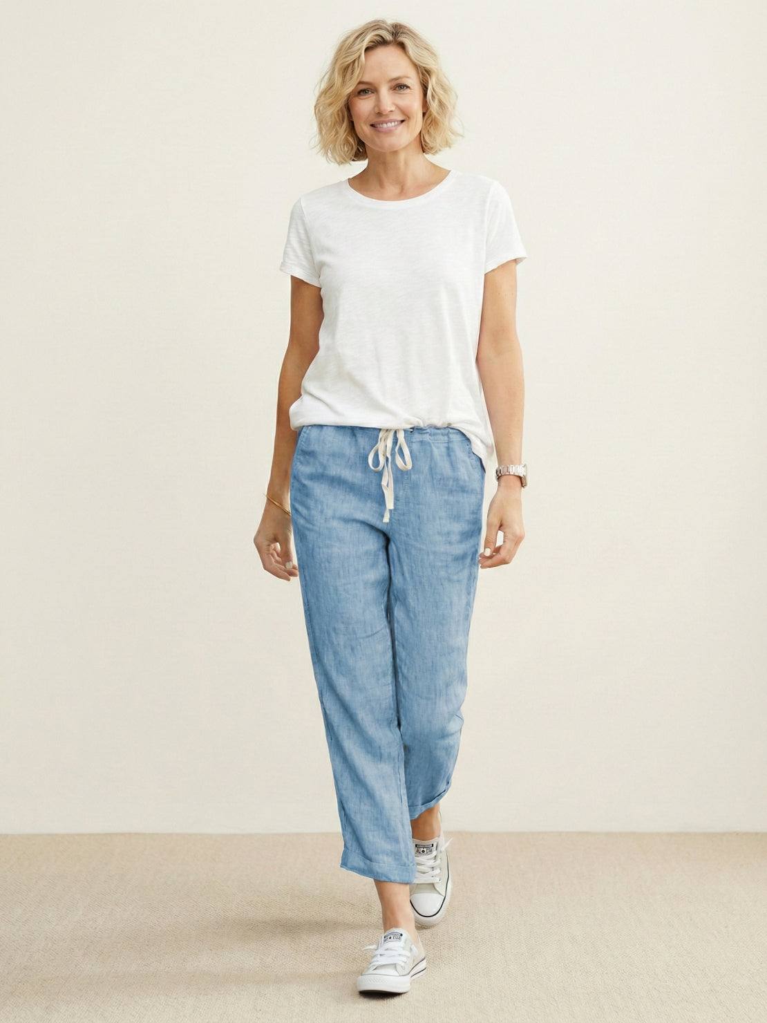 Harper | Women's Casual Drawstring Straight-Leg Casual Pants