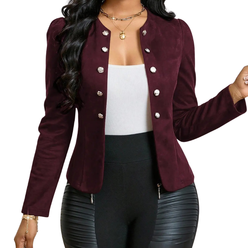 KYREE™ – Sophisticated Puff Shoulder Blazer