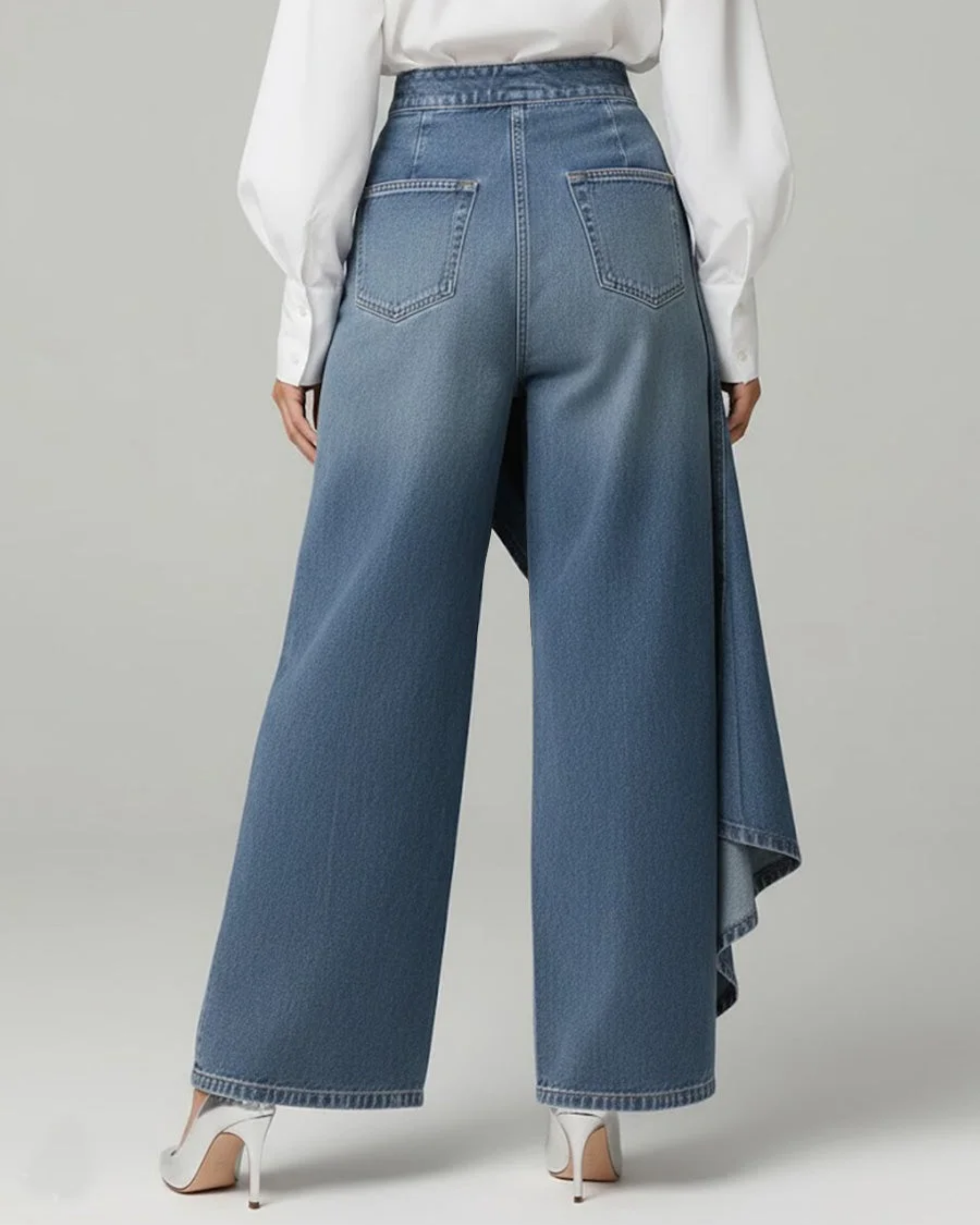 Celeste | Women's High Waisted Wide Leg Wrap Pants