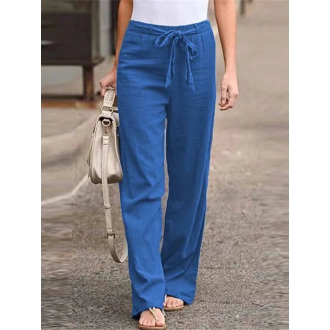 Clementina | Women's Drawstring Wide Leg Pants