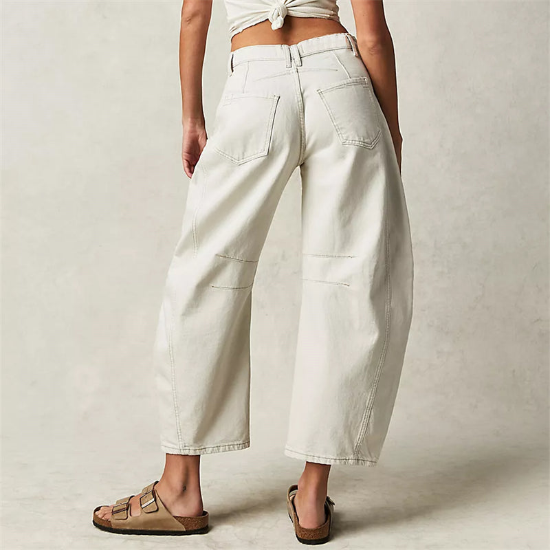 Barrel | Women's High Waist Barrel Leg Jeans Relaxed Fit Denim