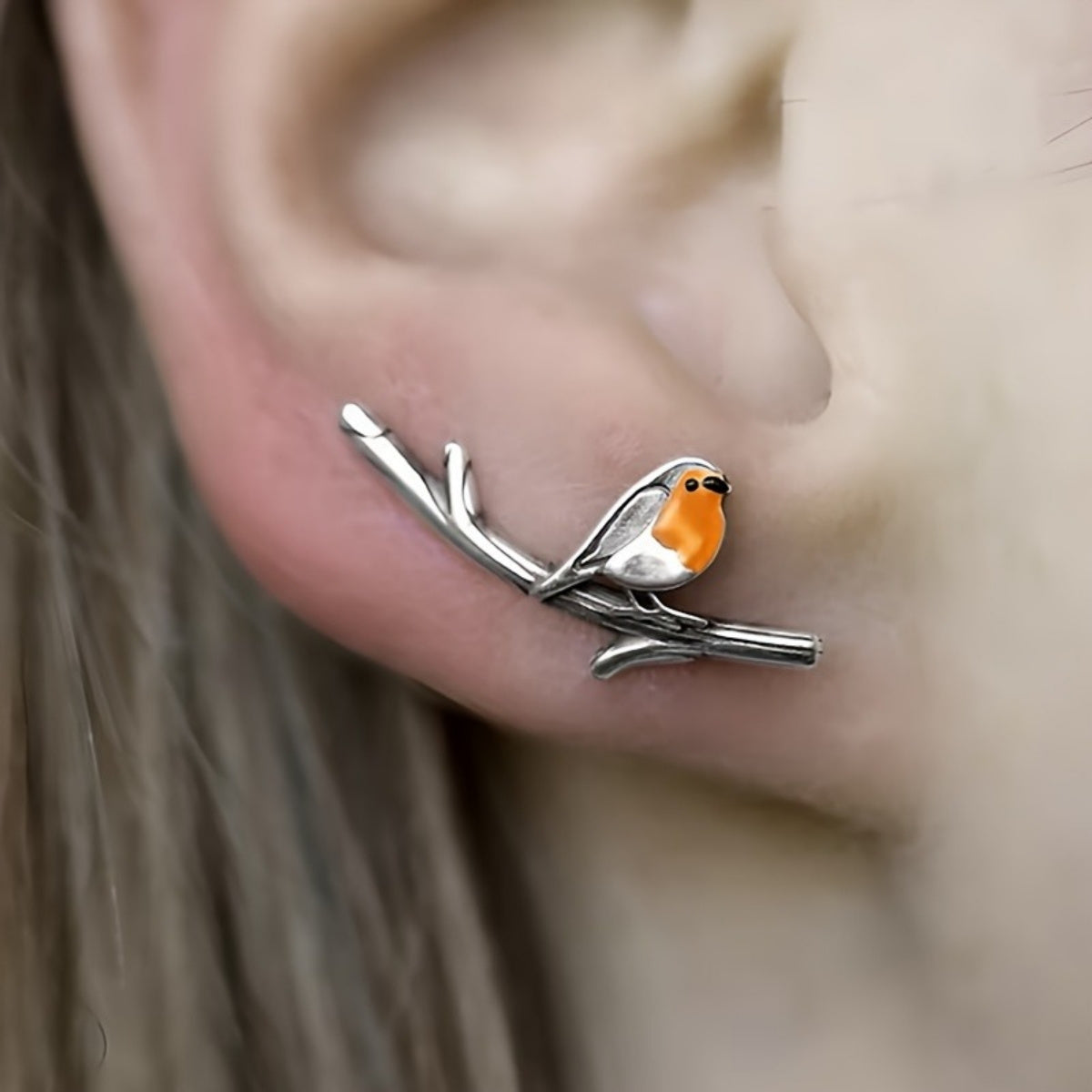 Playful Bird Earrings