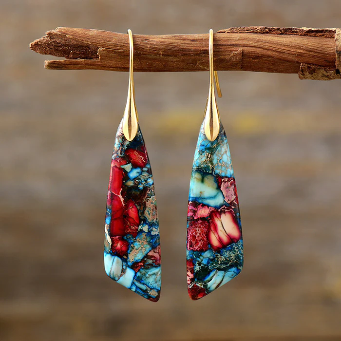 Rosamund | Colorful Stone Earrings