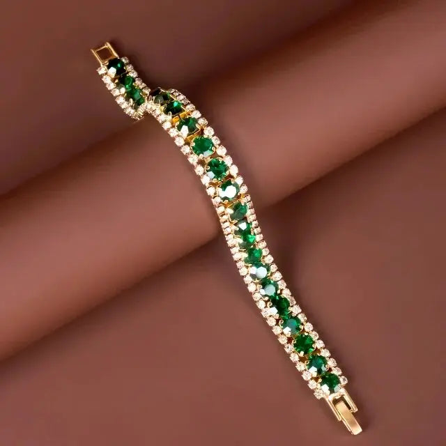 Acacia | Green & Gold Bracelet