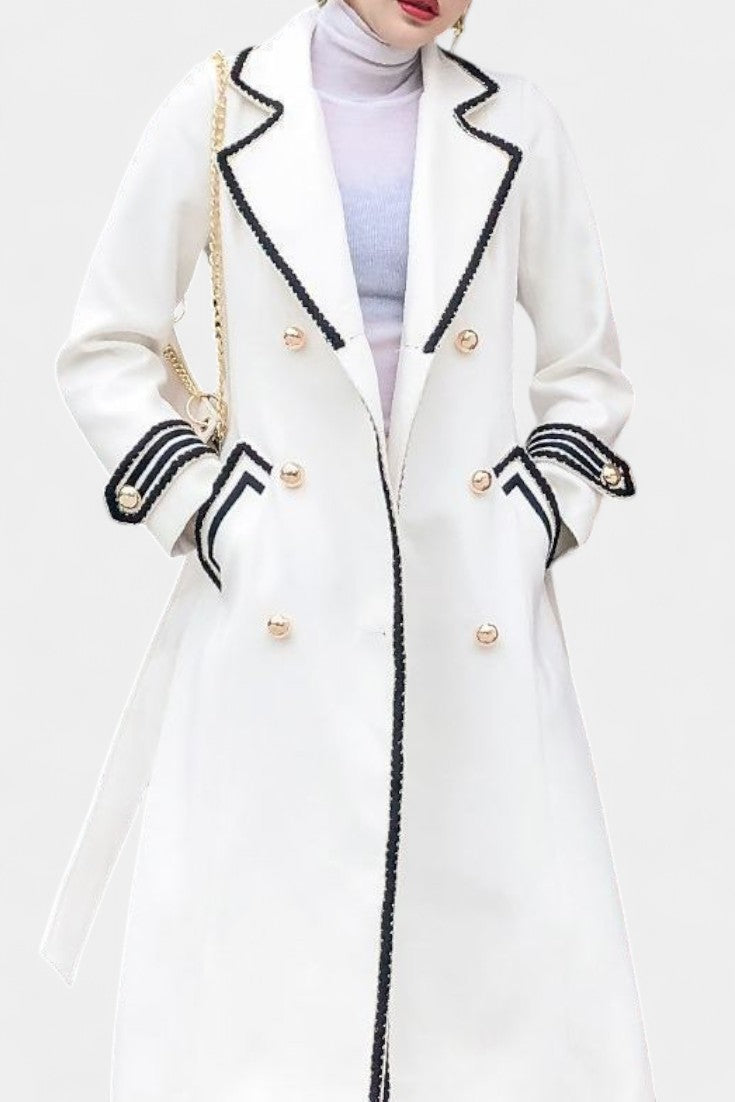 Narcisa Elegant Long Coat in Faux Fur