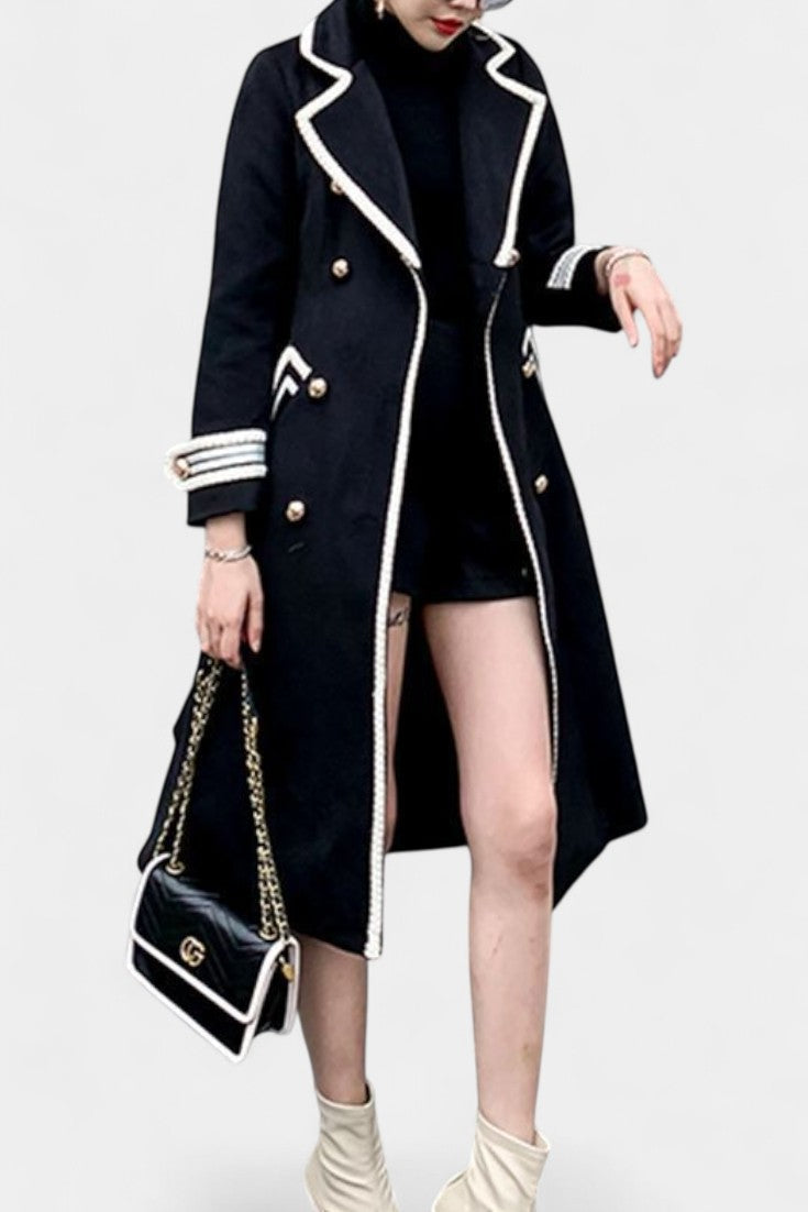 Narcisa Elegant Long Coat in Faux Fur