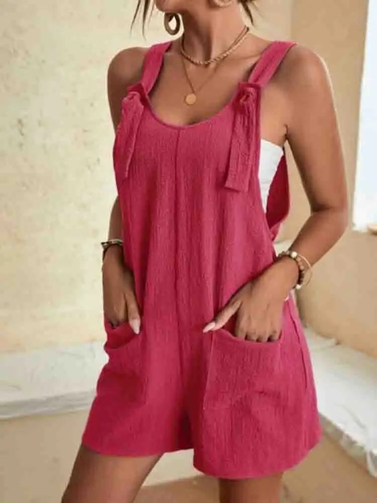 Daisy | Women's Casual Romper Shorts with Pockets