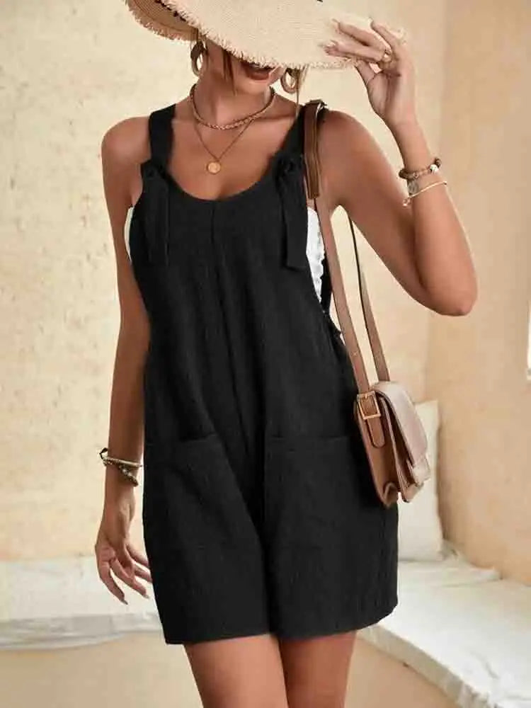 Daisy | Women's Casual Romper Shorts with Pockets