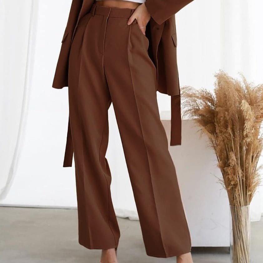 Iris | Women's High Waisted Wide Leg Pants