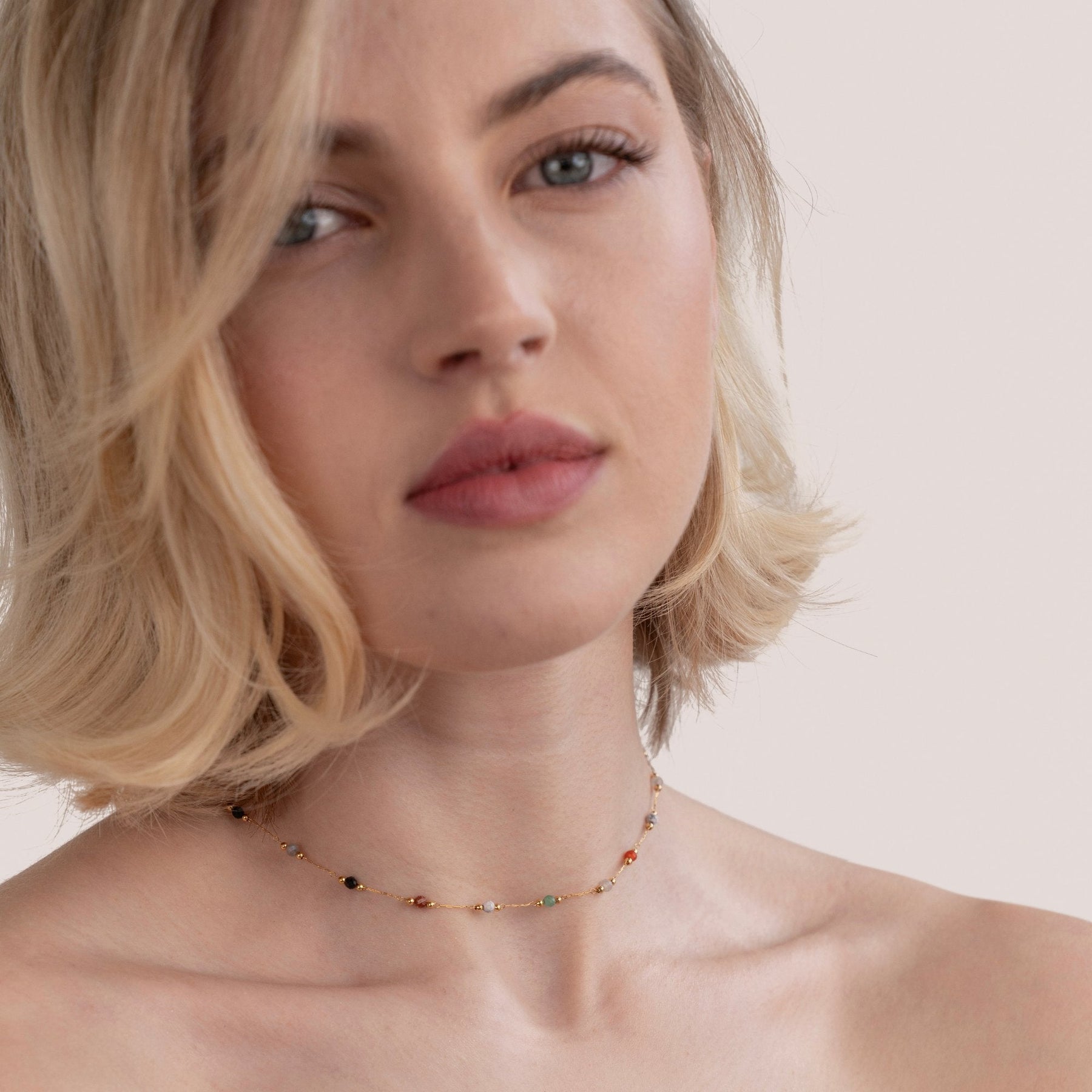 Minimalist Stone Pendant Necklace