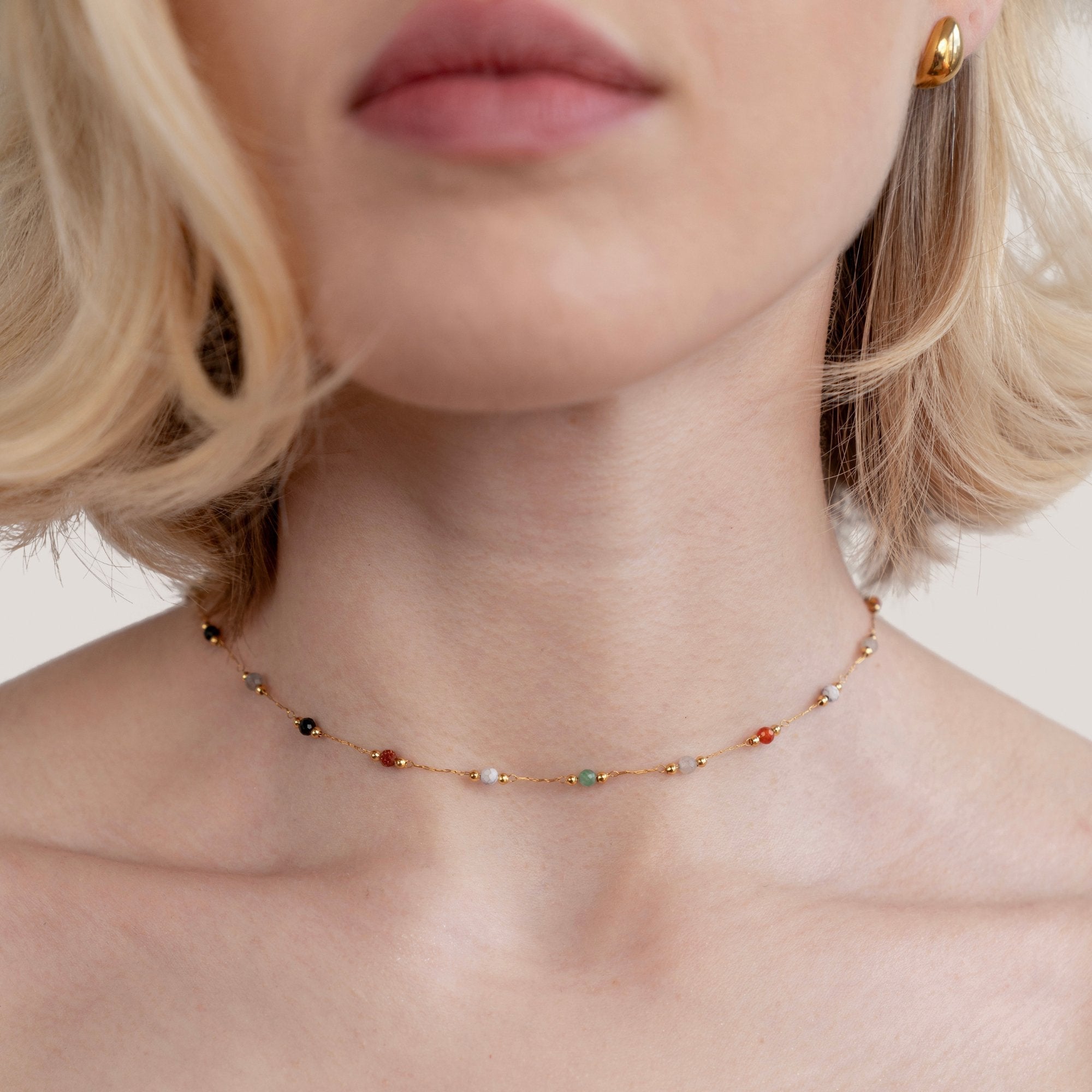 Minimalist Stone Pendant Necklace