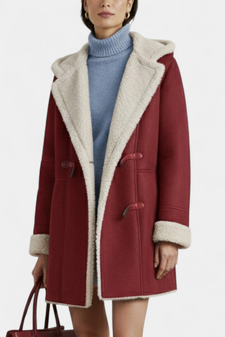 Katja Casual and Elegant Hooded Coat for Winter