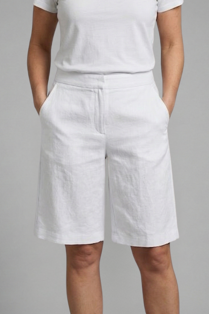 Octavia | Women's High Waisted Knee Length Shorts