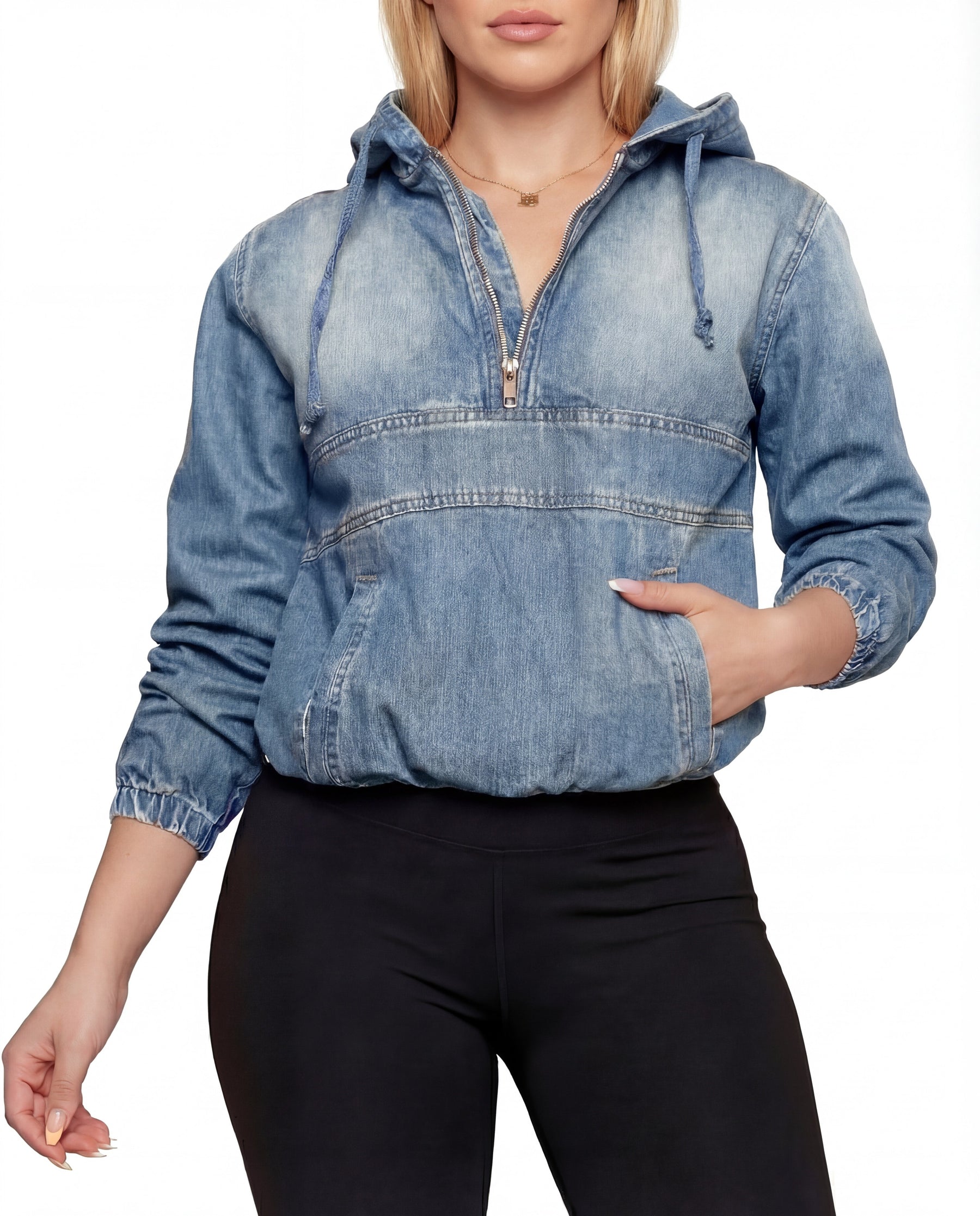 TABITHA™ – Casual Half Zip Hoodie Pullover