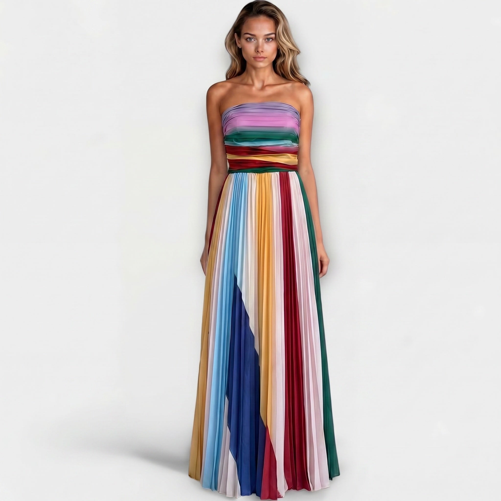 MARIGOLD™ – Bold & Classy Strapless Dress