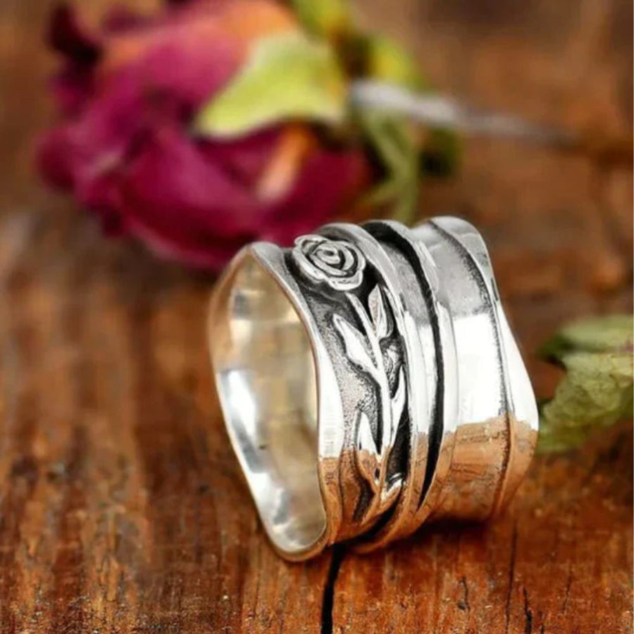 Vintage Silver Flower Ring